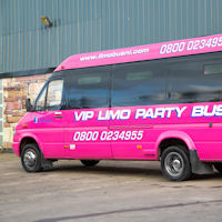 18 Seater VIP Limo Party Coach exterior 2